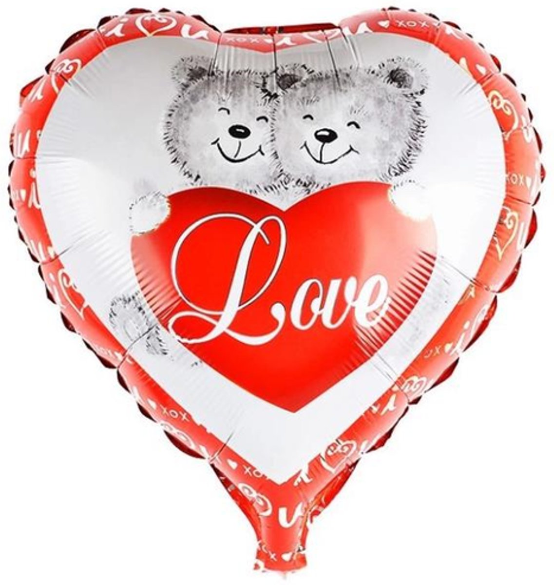 Folieballon I love you Bears 45x45 cm